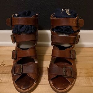 Freebird Quail Cognac Sandals